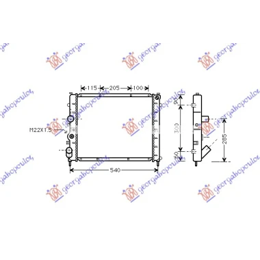 HLAD MOTORA DIZEL (48x44x40) SA SRAFOM