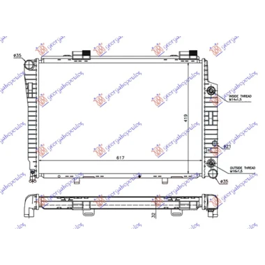HLAD. MOTORA SVI MODELI DIZEL +A/C (61.5