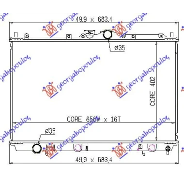 HLAD MOTORA1.3-1.6-1.8 BENZ(40.2x66.5x16