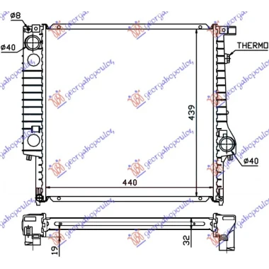 HLAD MOTORA2.0/25BENZ.6CILINDRA(44x44x32