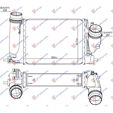 HLAD.INTERC. 1.6 Dci (282x218x64)
