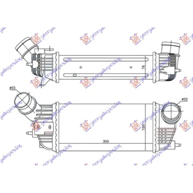 HLAD.INTERC. 2.0 HDi DIZEL(300x155x80)
