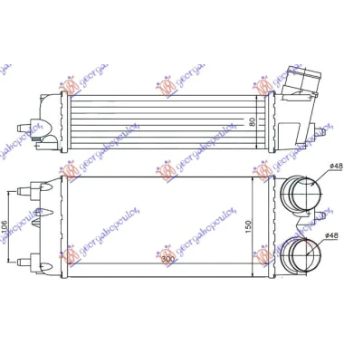 HLAD.INTERC.1.4-1.6TDCi (300x150x80)