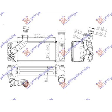 HLAD.INTERCOOLER 1.4 D4D (275x130)