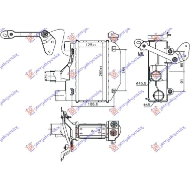 HLAD.INTERCOOLER 1.4 D4D(125x260x64)