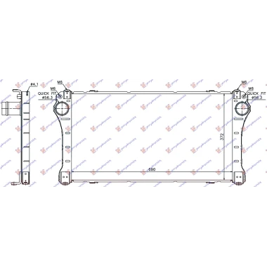 HLAD.INTERCOOLER. 2.0-2.2 D4D -09