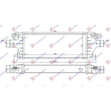 HLAD.INTERCOOLER 2.0 JTD(440x172x55)