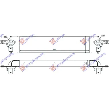 HLAD.INTERCOOLER 2.0DCi (655x157x64x)07-