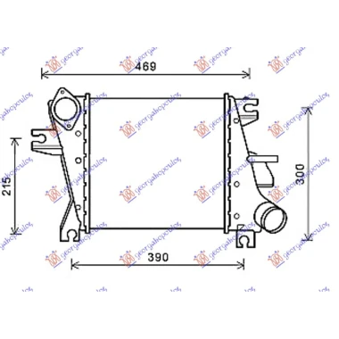 HLAD.INTERCOOLER 2.2DCI 05-07(305x295x62