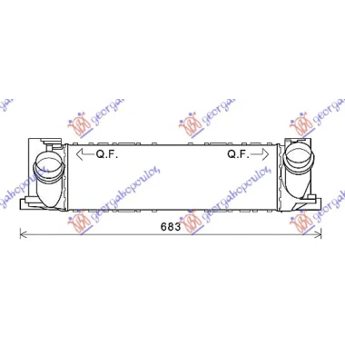 HLAD.INTERCOOLER 335d/435dXDrive(495x150