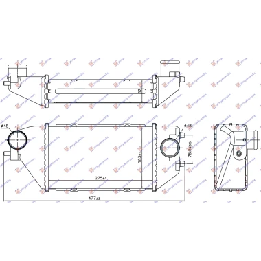 HLAD.INTERCOOLERA 2.2 CTDI (275x163x62)