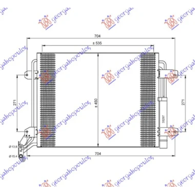 HLAD.KLIME 1.4-2.0BEN 2.0DIZ 540x450x16)
