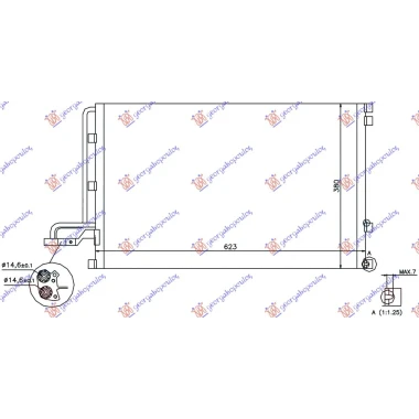 HLAD.KLIME BENZ/DIZEL(585x380x16) 14.6mm