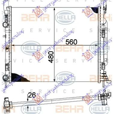 HLAD.MOT 1.6BEN 1.5DIZ +AC 56x48 M-BEHR