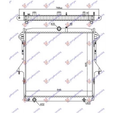 HLAD.MOT. 2.2-3.2 TDCi (605x640x16) KOYO