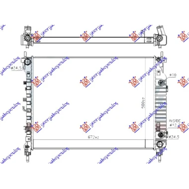 HLAD.MOT 2.2TDCi AUT DIZ(670x500x34)KOYO