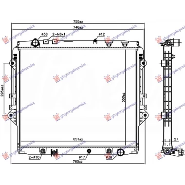 HLAD.MOT. 2.4/2.8D DIZ AUTO (55x65) KOYO