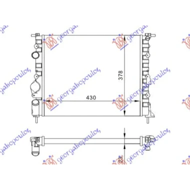 HLAD.MOT. BENZ.-A/C (43x38) BEZ PUMPE