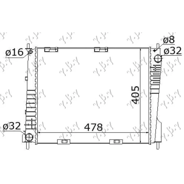 HLADMOT.1.2-1.4-1.6+/-A/C(38x44x1.6)05-