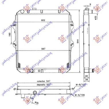 HLAD.MOT.2.4cc T.DIZ.4WD (55x52.5x3.7)