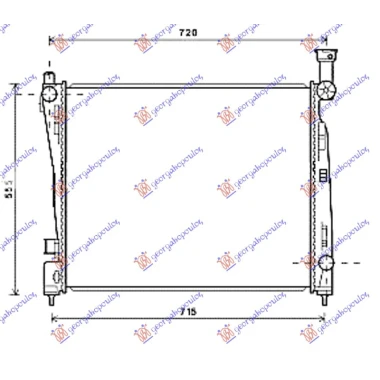 HLADNJAK MOTORA 3.6 i 24V VVT (AUTO) (63.7x51.5x16)