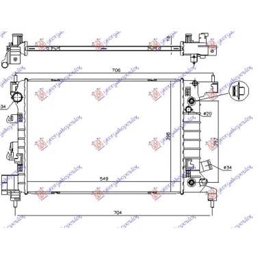 HLAD.MOTO. 1.4i-16V(55x40x1.5)AUTOMATIK