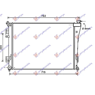 HLAD.MOTORA 1.6-2.0i16V (63.8x48.5x1.4)