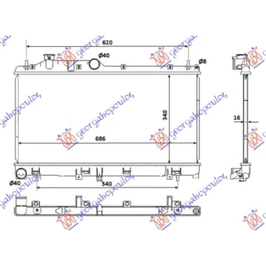 HLAD.MOTORA 2.0-2.5 BENZIN (34x68.5x16)