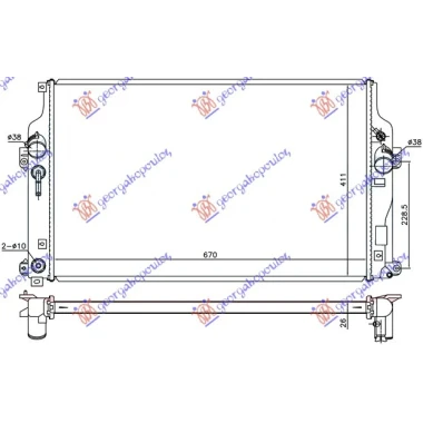 HLAD.MOTORA 2.2 D4D M/A (67x43x2.7)