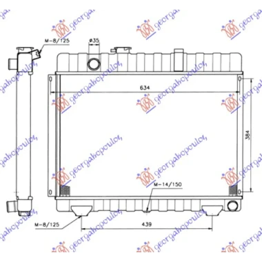 HLAD.MOTORA 2.4cc DIESEL 76-86(41x62)