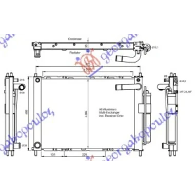 HLAD.MOTORA+KLIMA(IZJEDNA)BENZ(51x38x38)