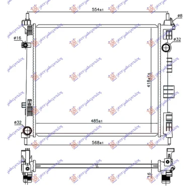 HLADNJAK 1.5 DCi DIZ -13 (485x418x16)
