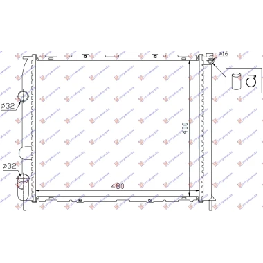HLADNJAK BENZ +AC (48x40x2.8) (M)