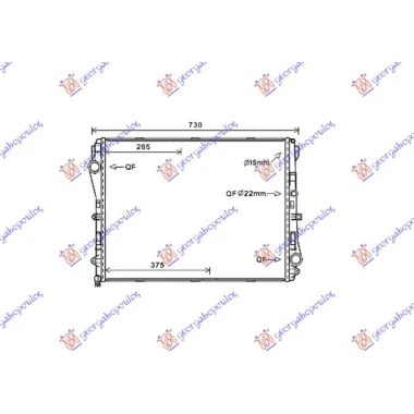 HLADNJAK BENZ/DIZ+/-A/C A/T (64x50)