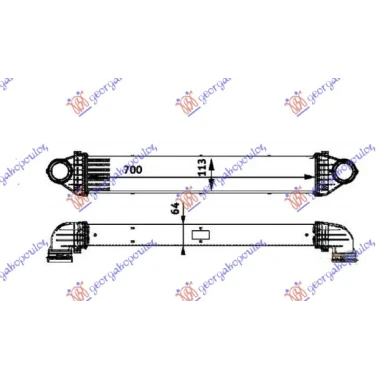 HLADNJAK INTERC. 2.0 CDi (698x96x63)