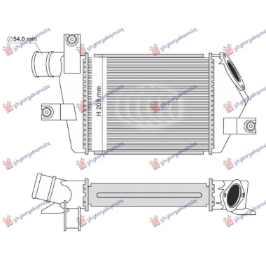 HLADNJAK INTERCO.2.5TD(275x204x50)