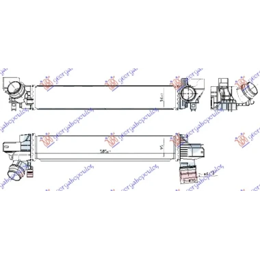 HLADNJAK INTERKULERA 1.5 (225xe HIBRID) BENZIN (585x95x98)