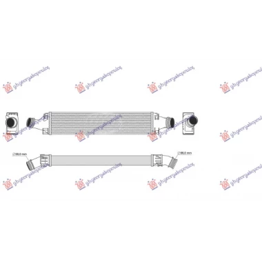 HLADNJAK INTERKULERA 2.0 TFSI BENZIN / 3.0 DIZEL TDI (720x144x80)