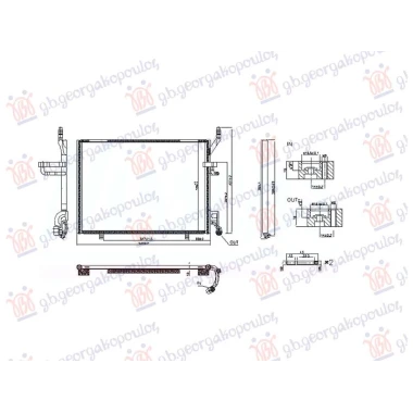 HLADNJAK KLIME 1.0 EcoBoost BENZIN (MAN) (500x359x16) (NISSENS)