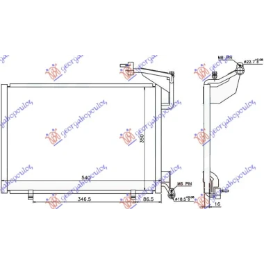 HLADNJAK KLIME 1.0 i 12V TURBO (54x35x16
