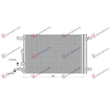 HLADNJAK KLIME 1.0/1.5/2.0 BENZIN - 2.0 DIZEL (535x375x12)