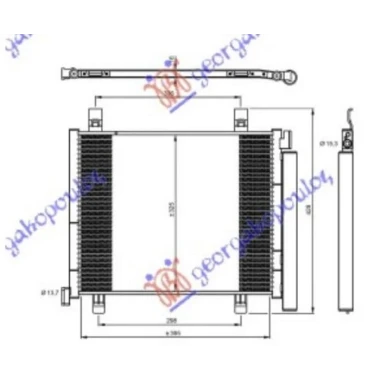 HLADNJAK KLIME 1.0i /12V (400x330x16) (MARELLI)