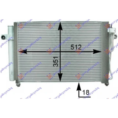 HLADNJAK KLIME 1.1-1.3i1.6i12V (50.3x35)