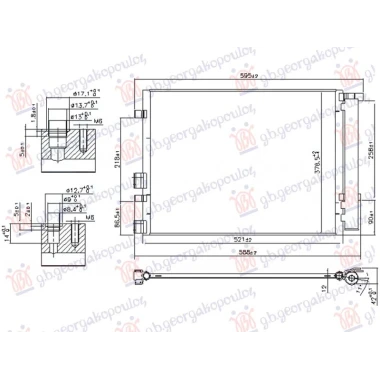 HLADNJAK KLIME 1.1/1.6 CRDi DIZEL (500x360x12)