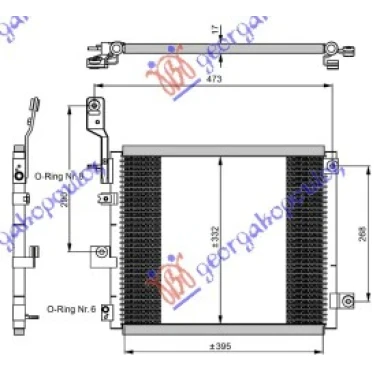 HLADNJAK KLIME  1.1cc 12V (41x34)