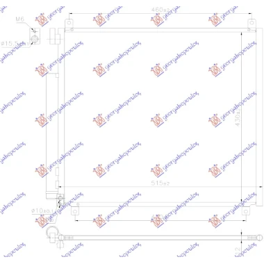 HLADNJAK KLIME 1.2 BENZIN (500x430x12) (KOYO)