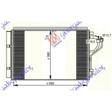 HLADNJAK KLIME 1.4/1.6i BENZIN (555x385x16) (MARELLI)