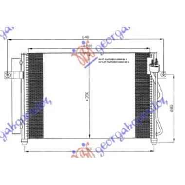 HLADNJAK KLIME 1.5 CRDi (51x35x18)