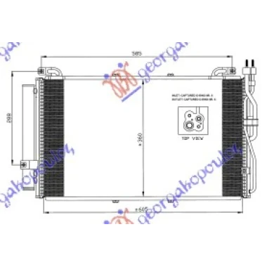 HLADNJAK KLIME 1.5 CRDi (61x36)