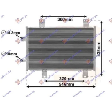 HLADNJAK KLIME 1.5 D DIZEL (550x350x12) (KOYO)